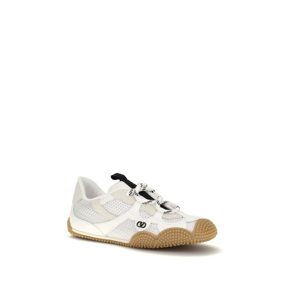 Valentino Garavani White Polyamide Athletic Sneakers - Image 2