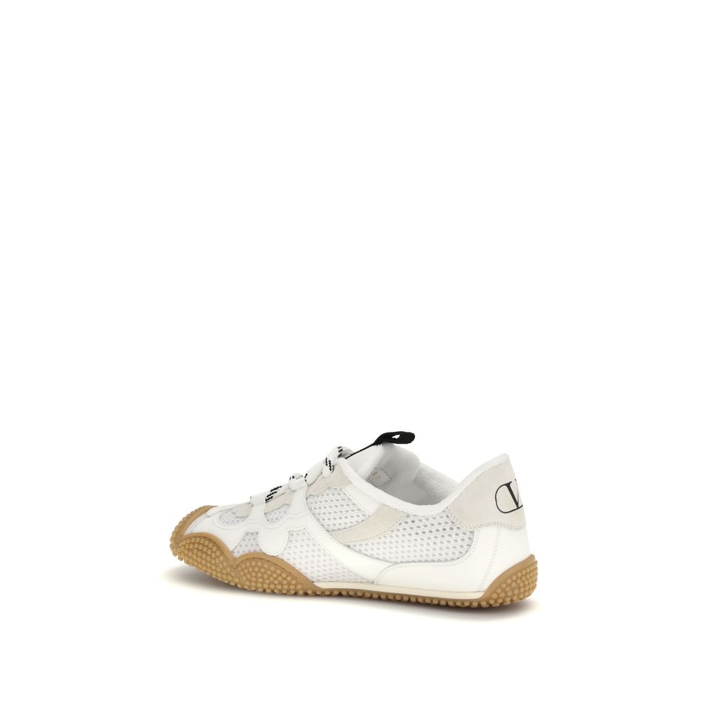 Valentino Garavani White Polyamide Athletic Sneakers - Image 3