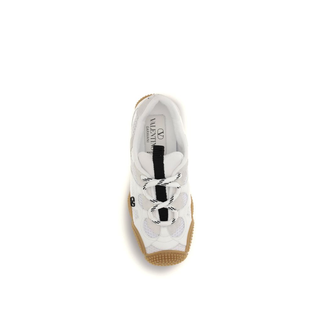 Valentino Garavani White Polyamide Athletic Sneakers - Image 4