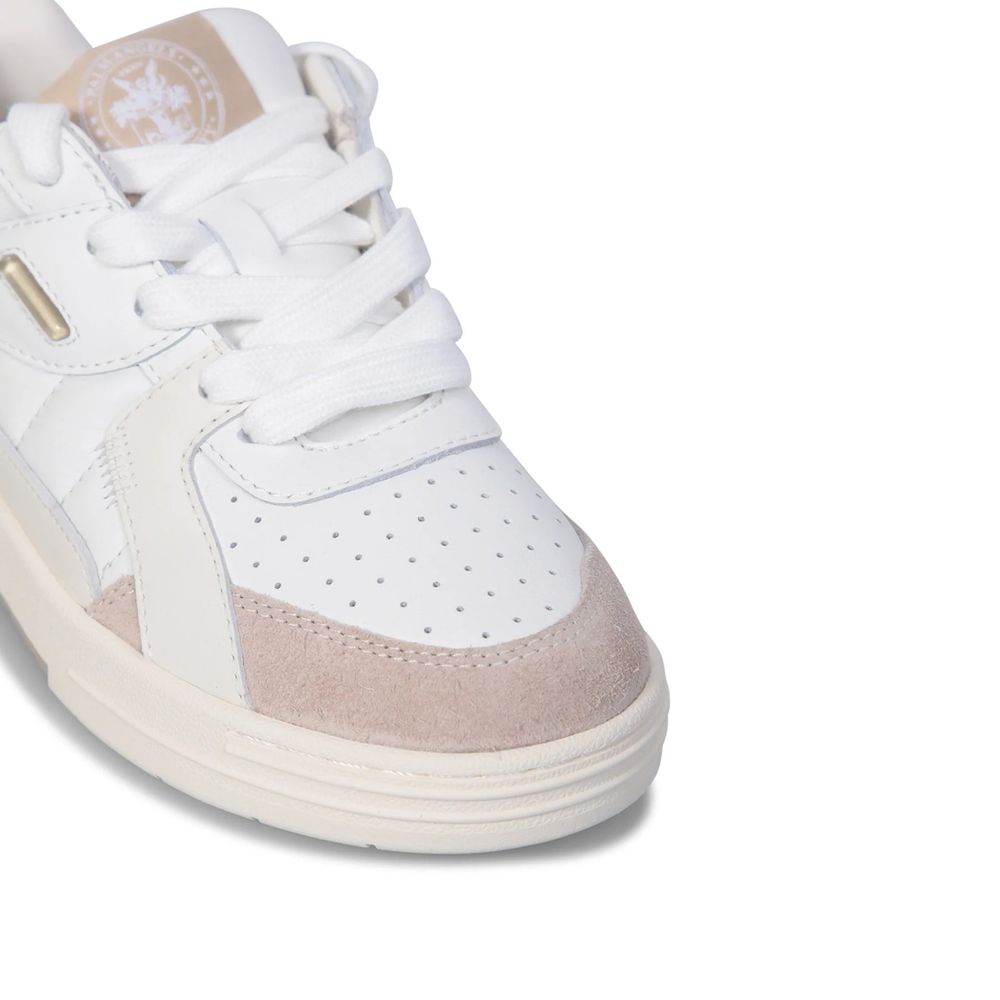 Palm Angels White Calfskin Low Top Sneakers - Image 4
