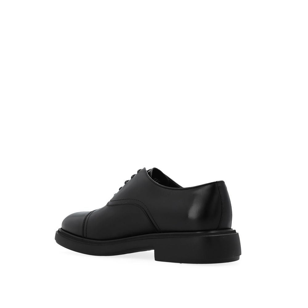 Salvatore Ferragamo Black Calfskin Oxfords And Derbies - Image 3
