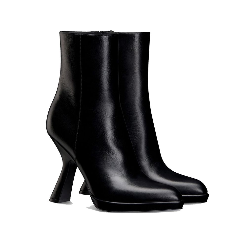 Dior Black Calfskin Ankle Boots - Image 2