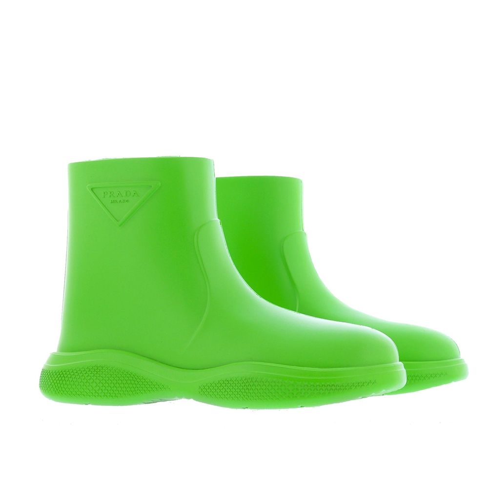 Prada Bicolor Rubber Rain Boots - Image 2
