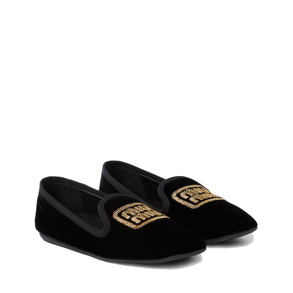 Miu Miu Black Fabric Flats - Image 2