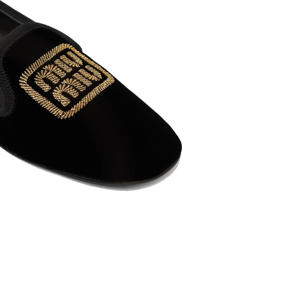 Miu Miu Black Fabric Flats - Image 4