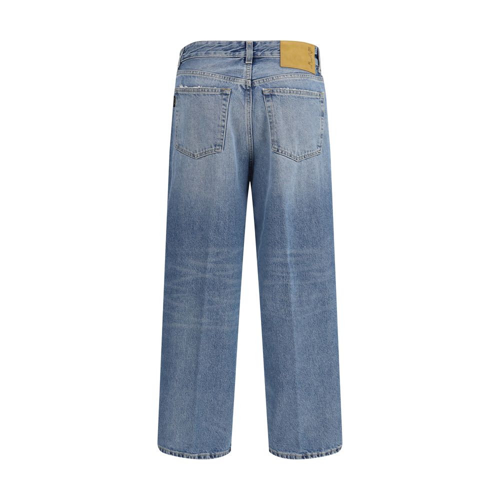Haikure Blue Cotton Boyfriend Jeans - Image 2