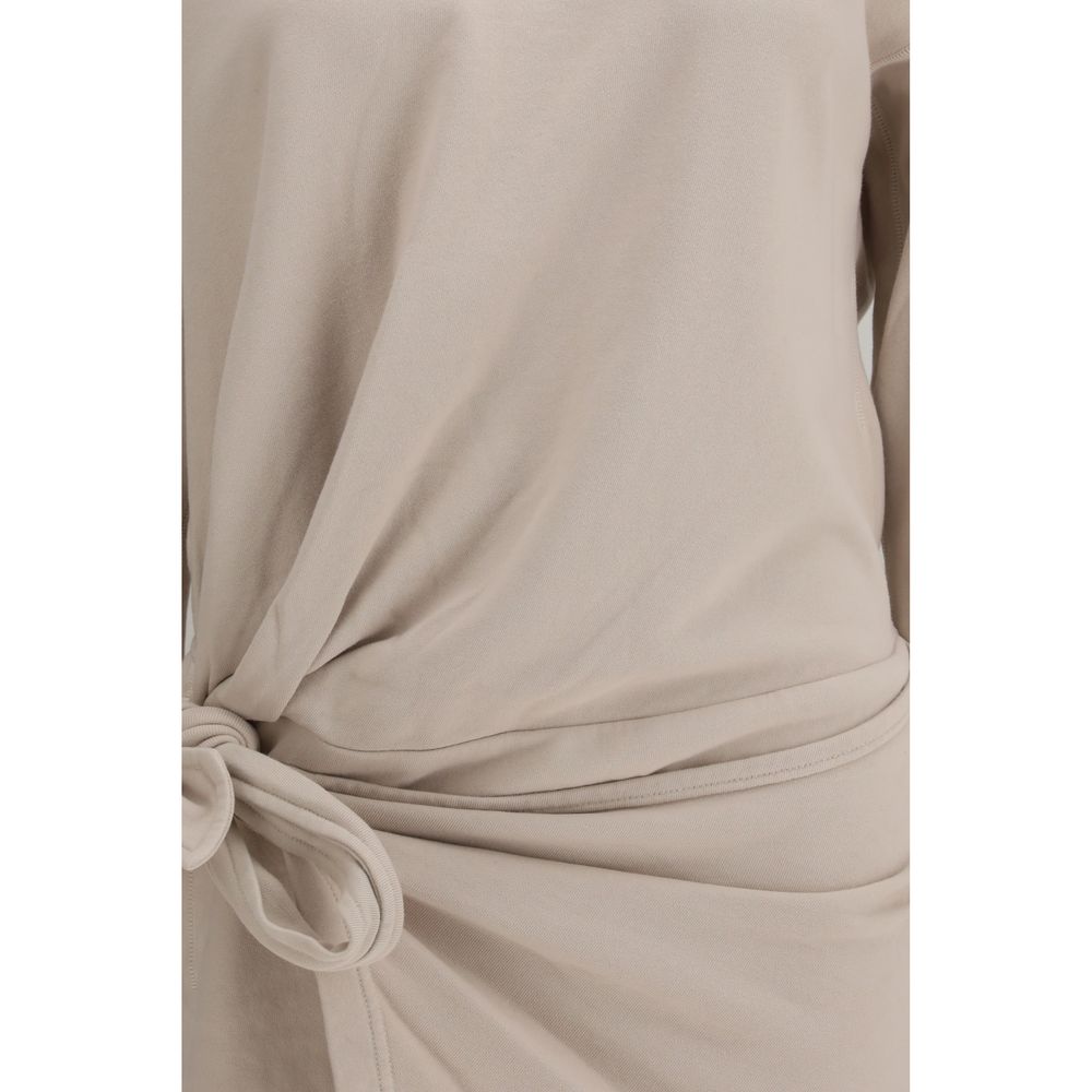 Marant Etoile Beige Cotton Casual Dress - Image 3
