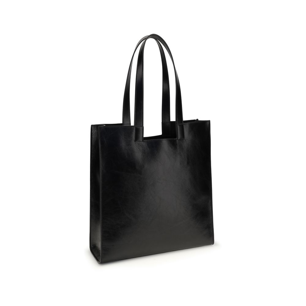 Bally Black Calf Leather Bos Taurus Shoulder Bag - Image 3