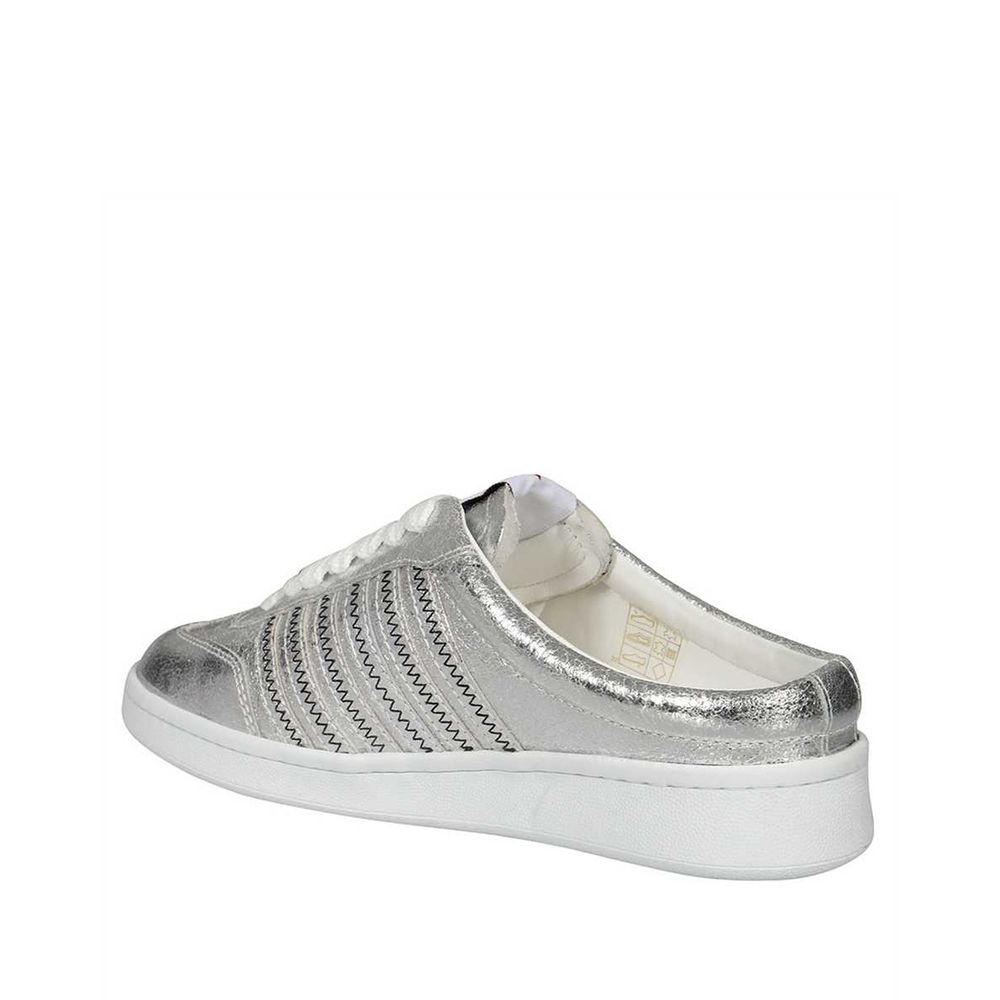 Dsquared² Silver Calfskin Sneakers - Image 3