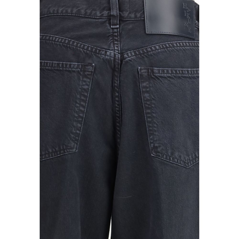 Haikure Black Cotton Straight-Leg Jeans - Image 3