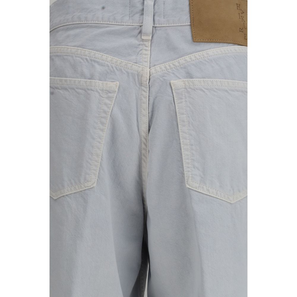 Haikure Light Blue Cotton Straight-Leg Jeans - Image 3
