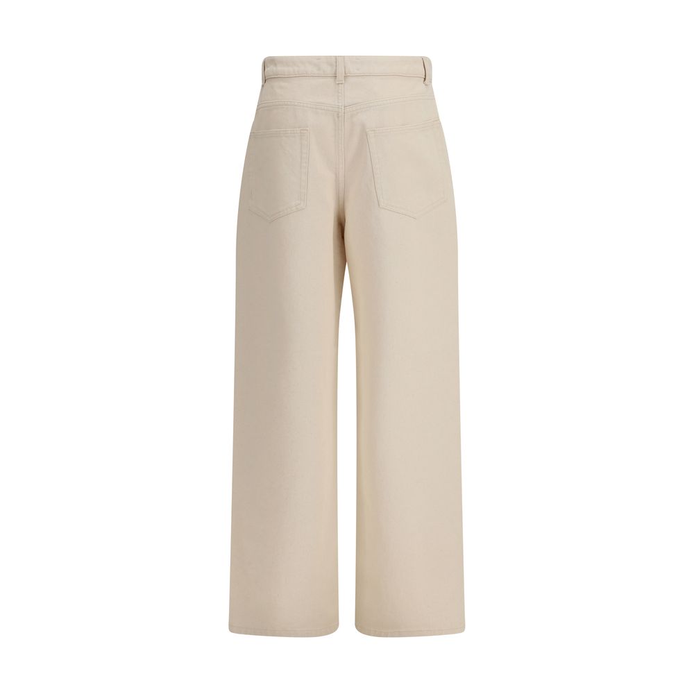 Rohe Beige Cotton Casual Pants - Image 2