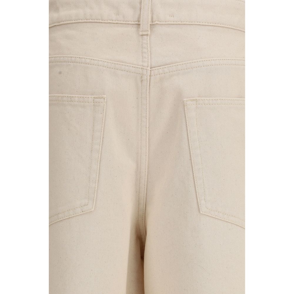Rohe Beige Cotton Casual Pants - Image 3