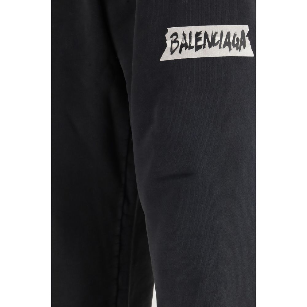 Balenciaga Black Cotton Casual Pants - Image 3