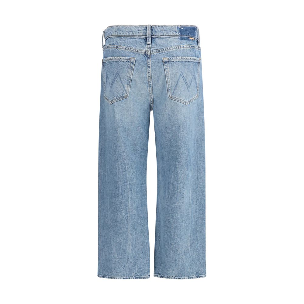 Mother Denim Blue Cotton Cropped Jeans - Image 2