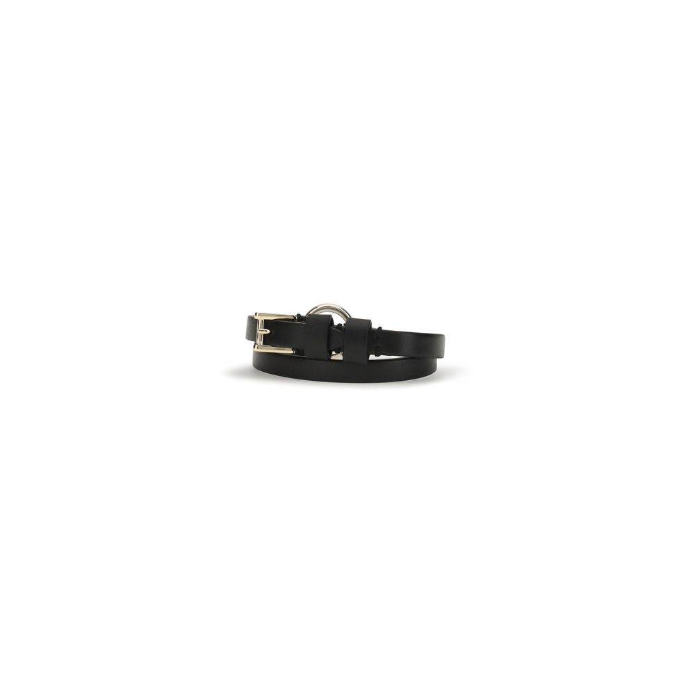 Alexander McQueen Black Calf Leather Bos Taurus Bracelet - Image 2