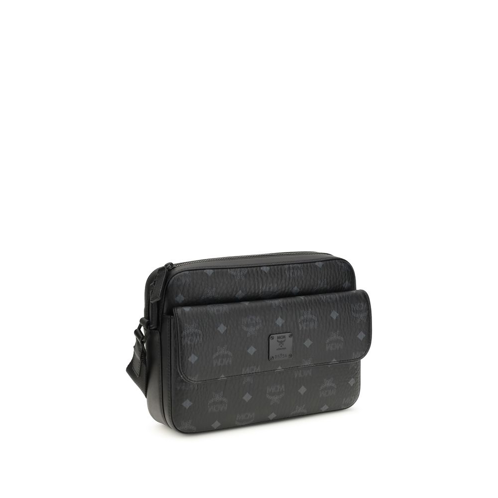 MCM Black Fabric Shoulder Bag - Image 2