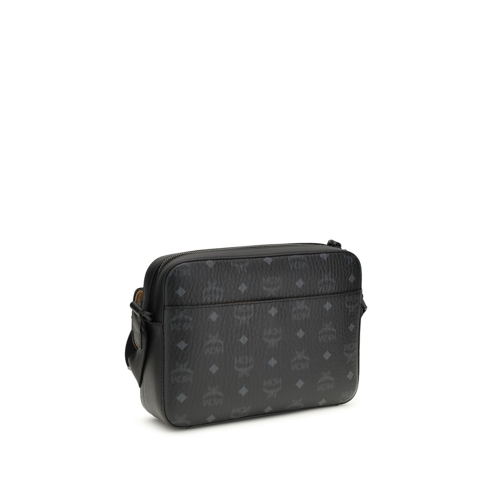 MCM Black Fabric Shoulder Bag - Image 3