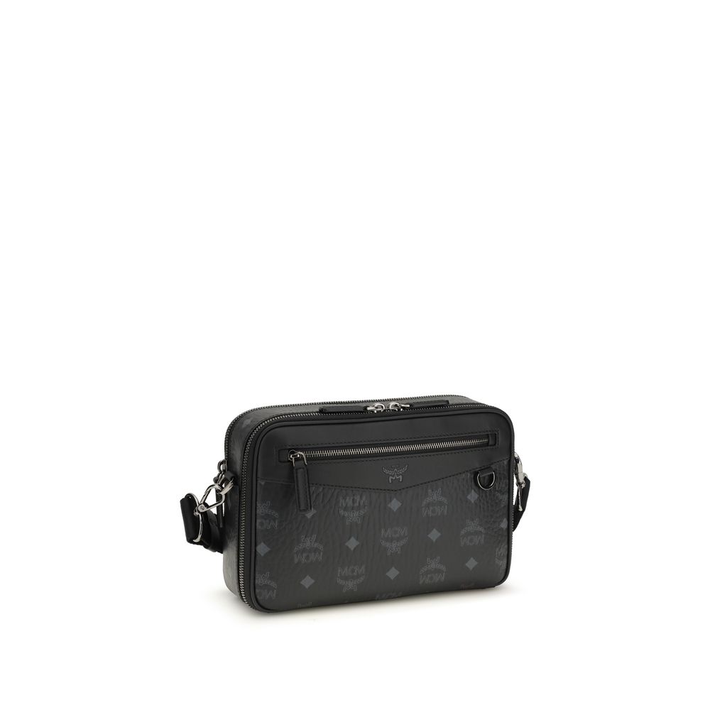 MCM Black Fabric Shoulder Bag - Image 2