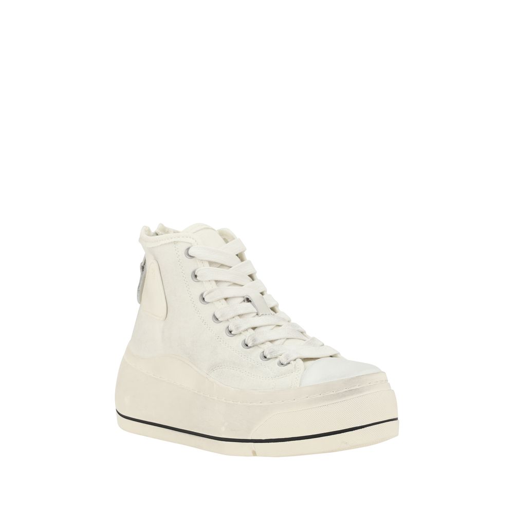 R13 Beige Polyethylene High Top Sneakers - Image 2
