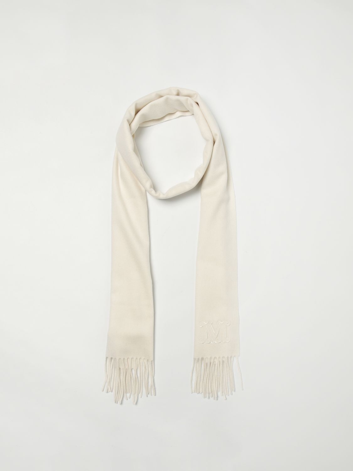 Max Mara White Cashmere Scarf - Image 2