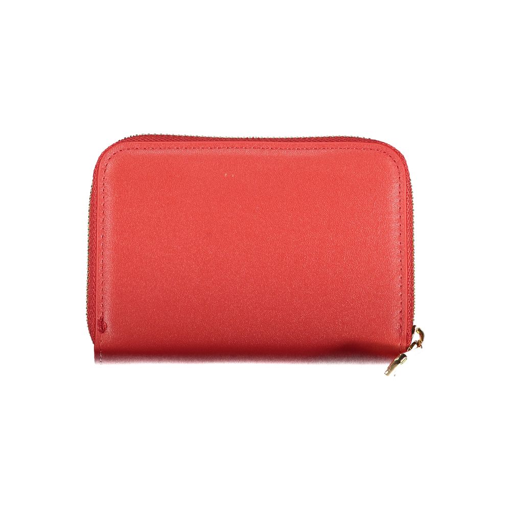 Mario Valentino Rosso Polyurethane Women Wallet - Image 2