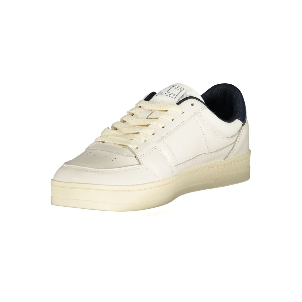 Tommy Hilfiger White Leather Men Sneaker - Image 3