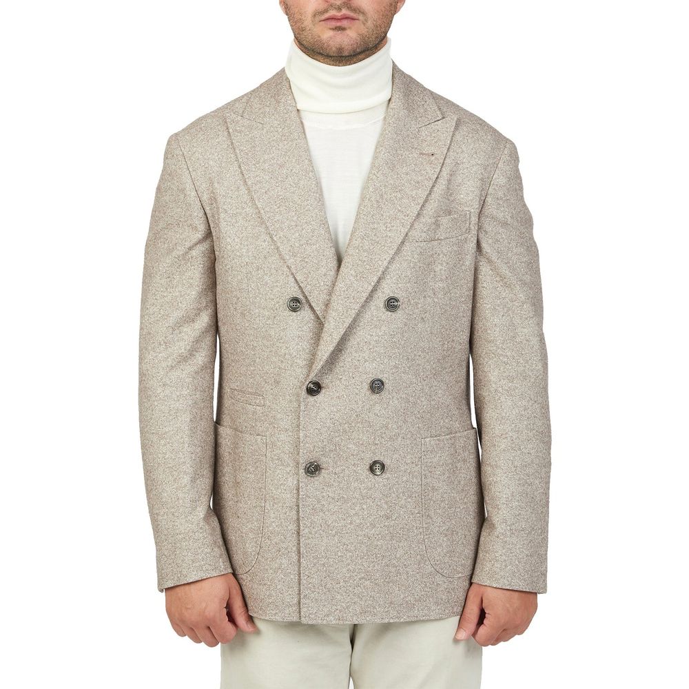 Brunello Cucinelli Beige Cashmere Coat - Image 3