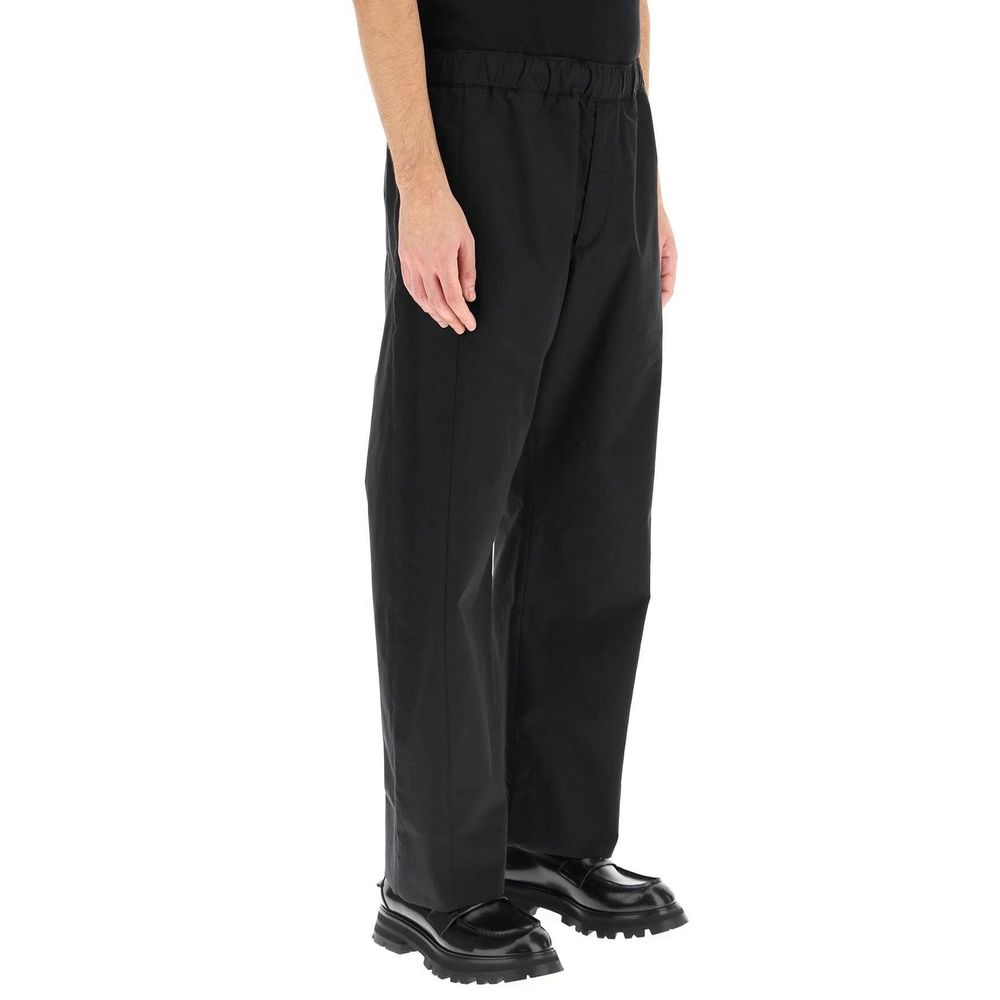 Alexander McQueen Black Cotton Casual Pants - Image 2