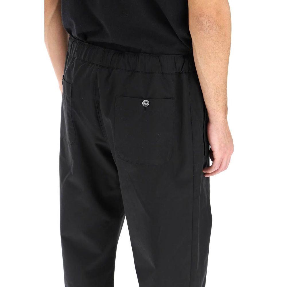 Alexander McQueen Black Cotton Casual Pants - Image 4
