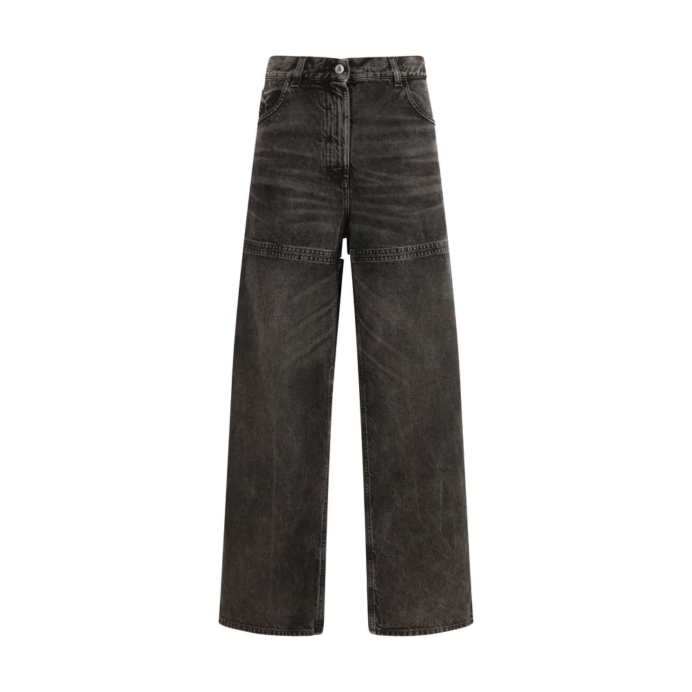 The Attico Black Cotton Jeans Denim