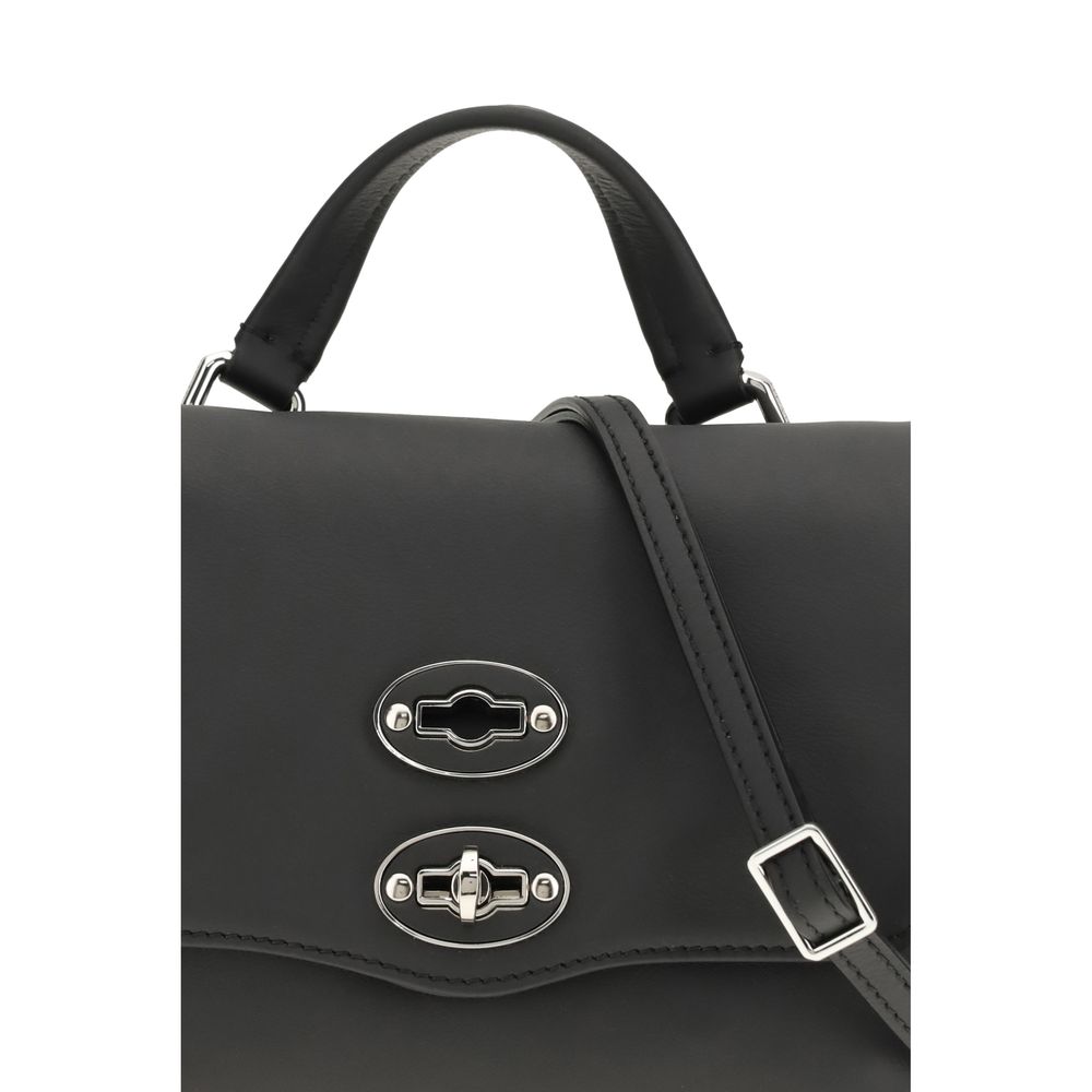 Zanellato Black Calf Leather Bos Taurus Handbag - Image 4