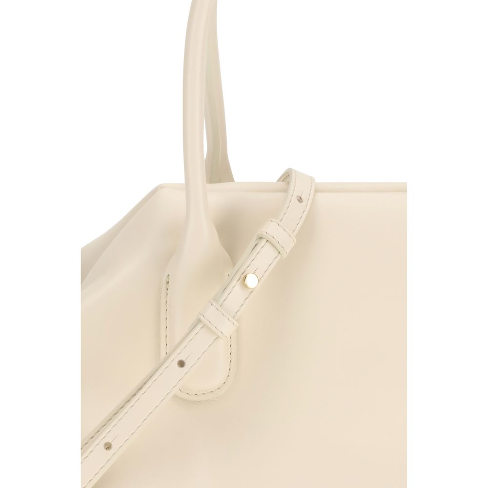 THEMOIRè Cream Other Fibres Shoulder Bag - Image 4