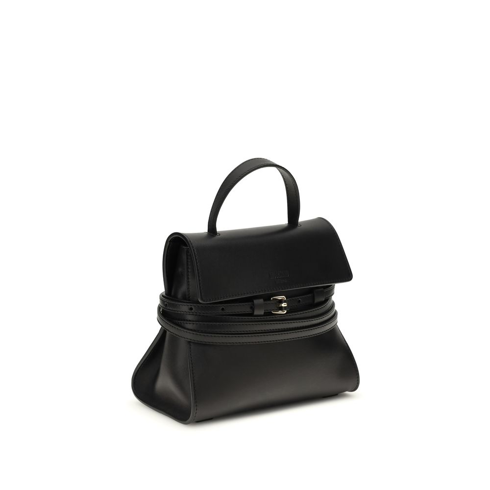 Moschino Black Calf Leather Bos Taurus Handbag - Image 2