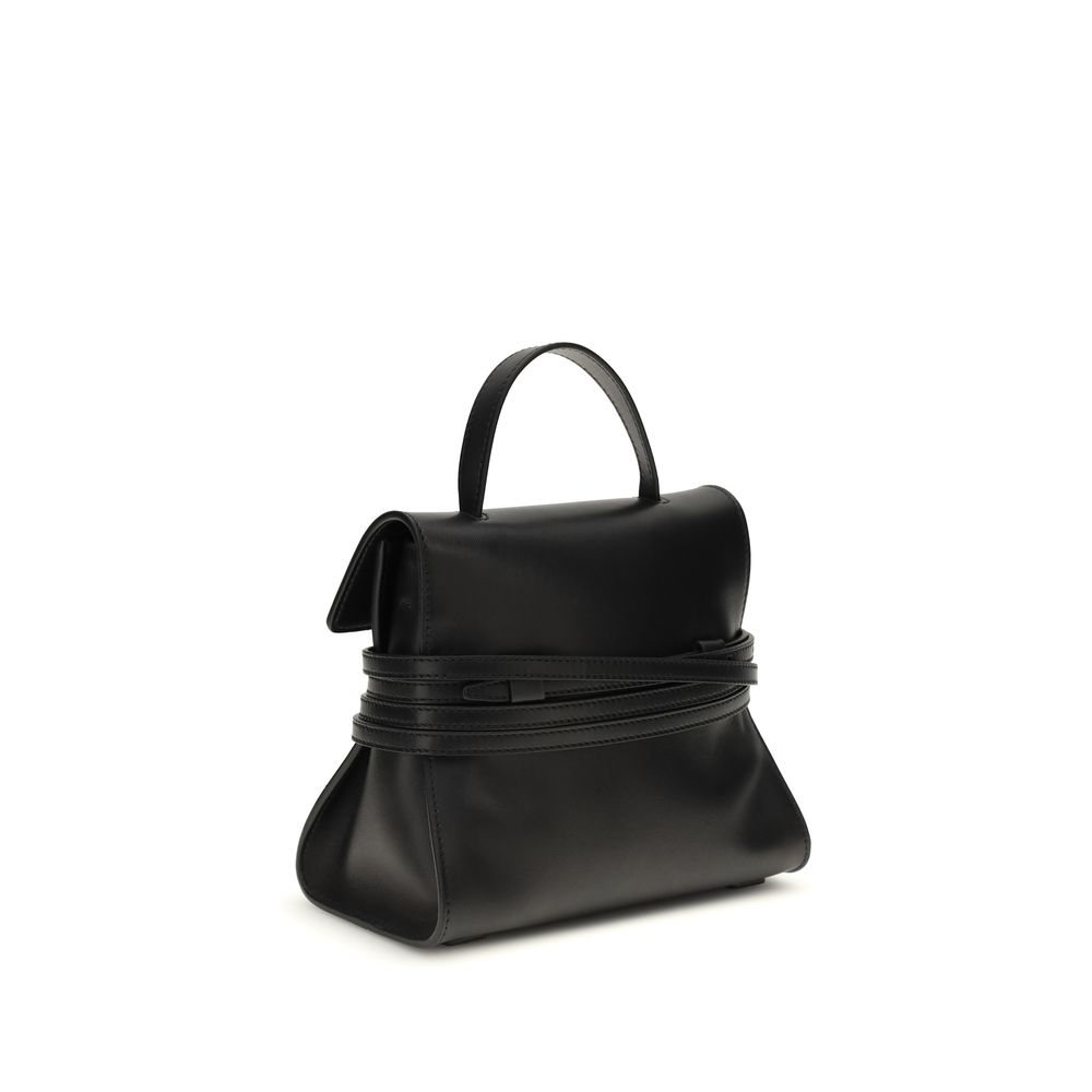 Moschino Black Calf Leather Bos Taurus Handbag - Image 3