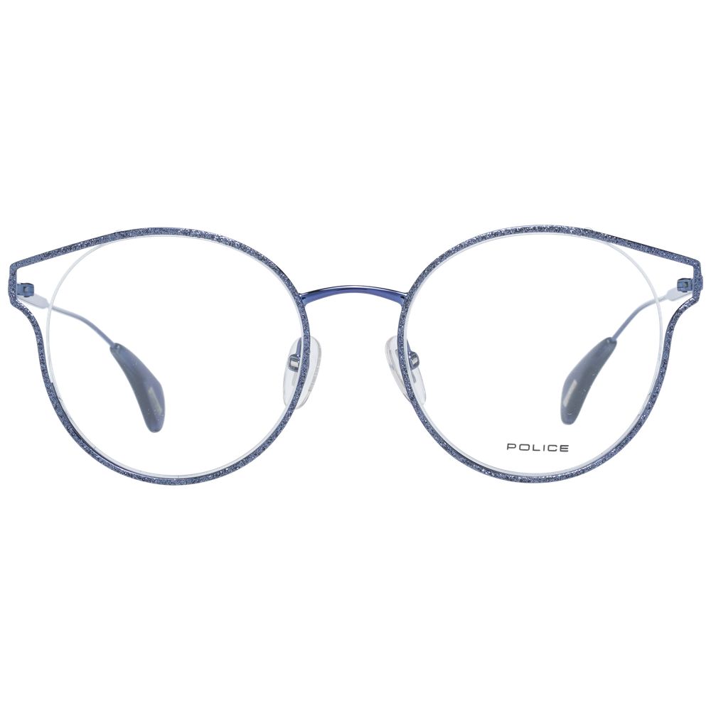 Police Blue Metal & Plastic Glasses (Frames) - Image 2