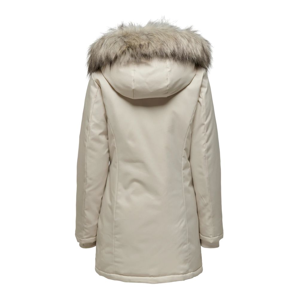 Only Beige Polyester Parka - Image 2