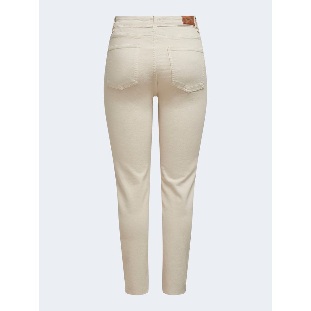 Only Beige Cotton Mom Jeans - Image 5