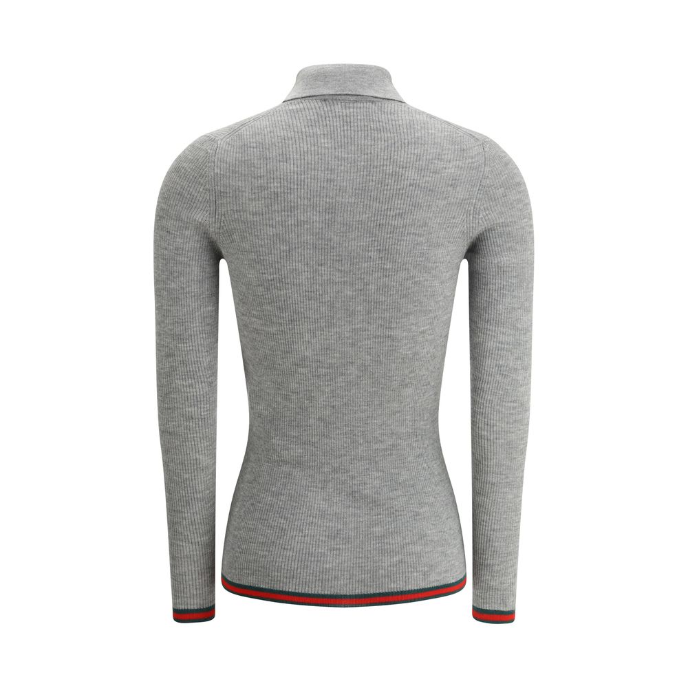 Gucci Gray Cashmere Top - Image 2