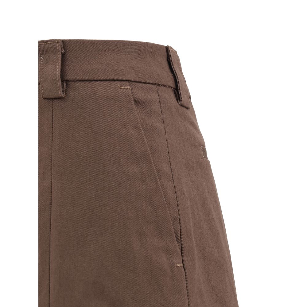 The Latest Brown Cotton Casual Pants - Image 3