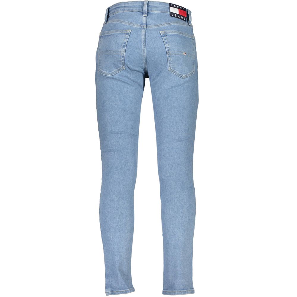 Tommy Hilfiger Light Blue Cotton Men Slim Tapered Jean - Image 2