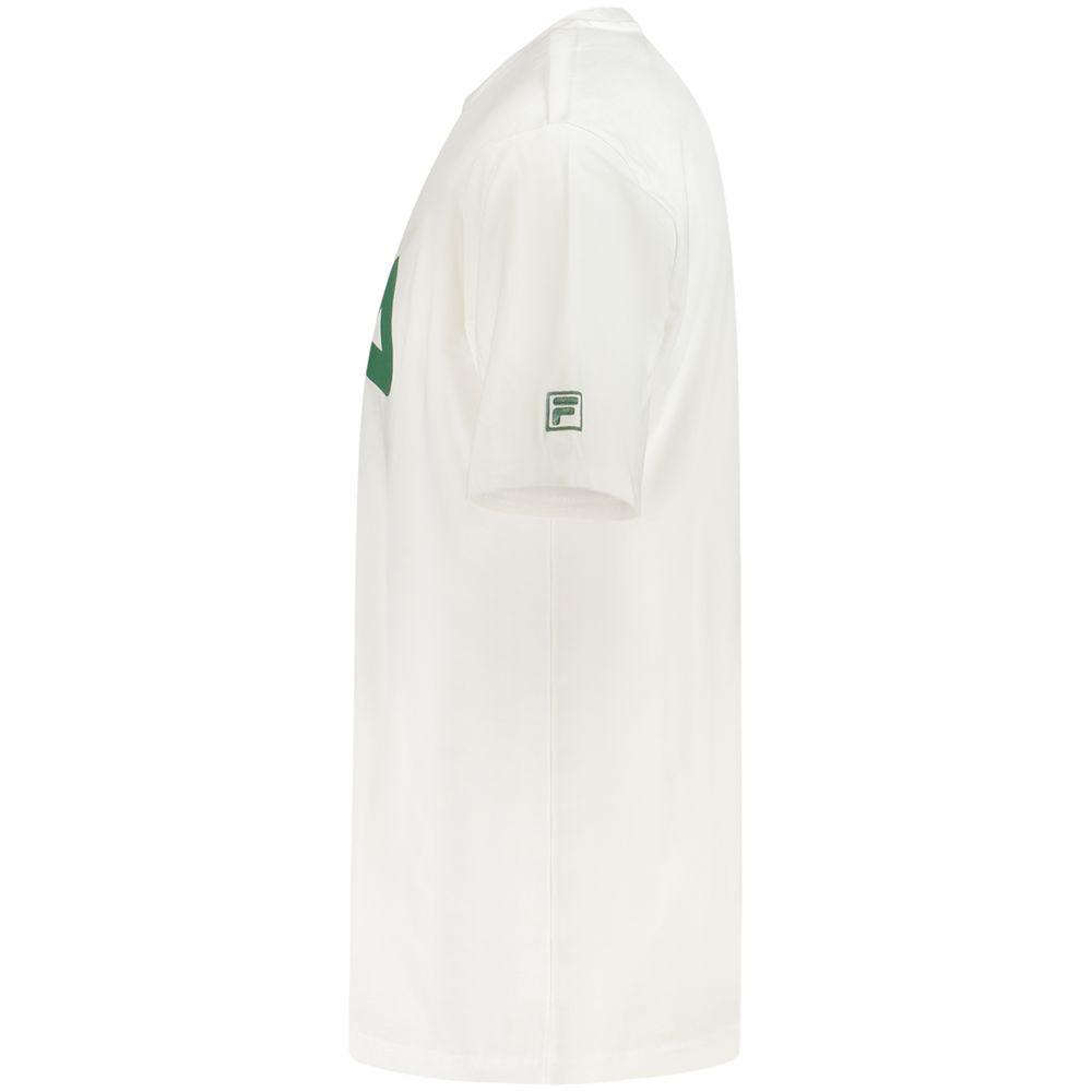 Fila White Cotton Men T-Shirt - Image 3