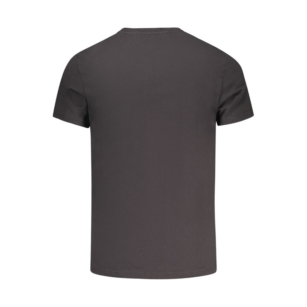 Tommy Hilfiger Black Cotton Men's T-Shirt - Image 2