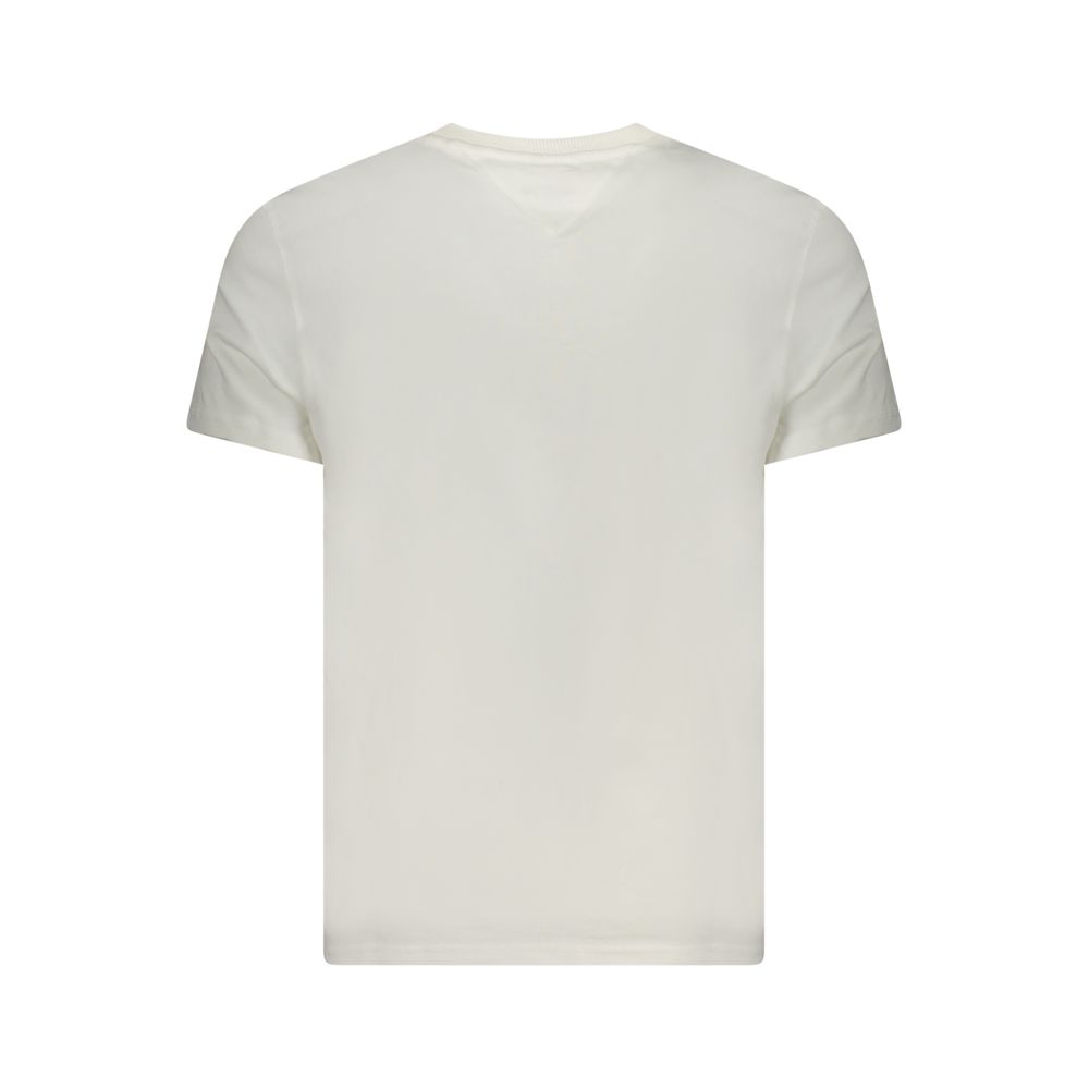 Tommy Hilfiger White Cotton Men T-Shirt - Image 2
