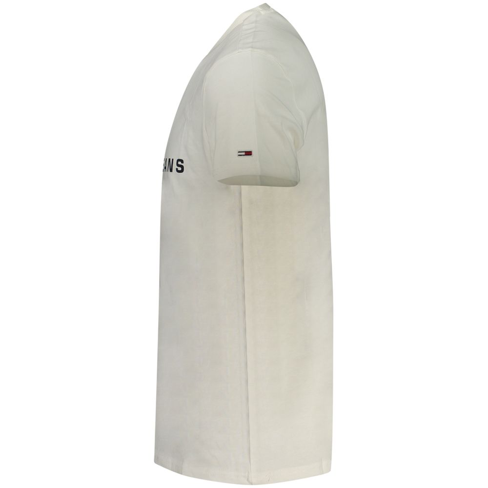 Tommy Hilfiger White Cotton Men T-Shirt - Image 3