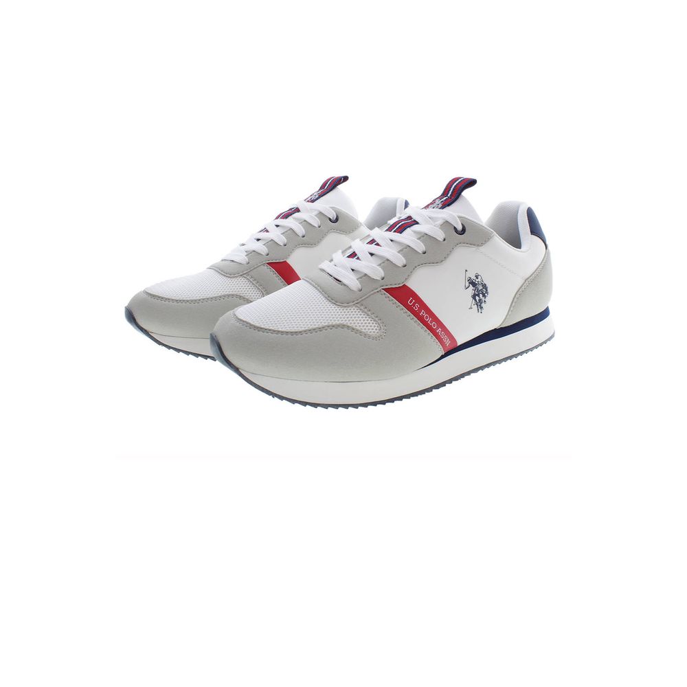 U.S. POLO ASSN. White Polyester Men Sneaker - Image 3