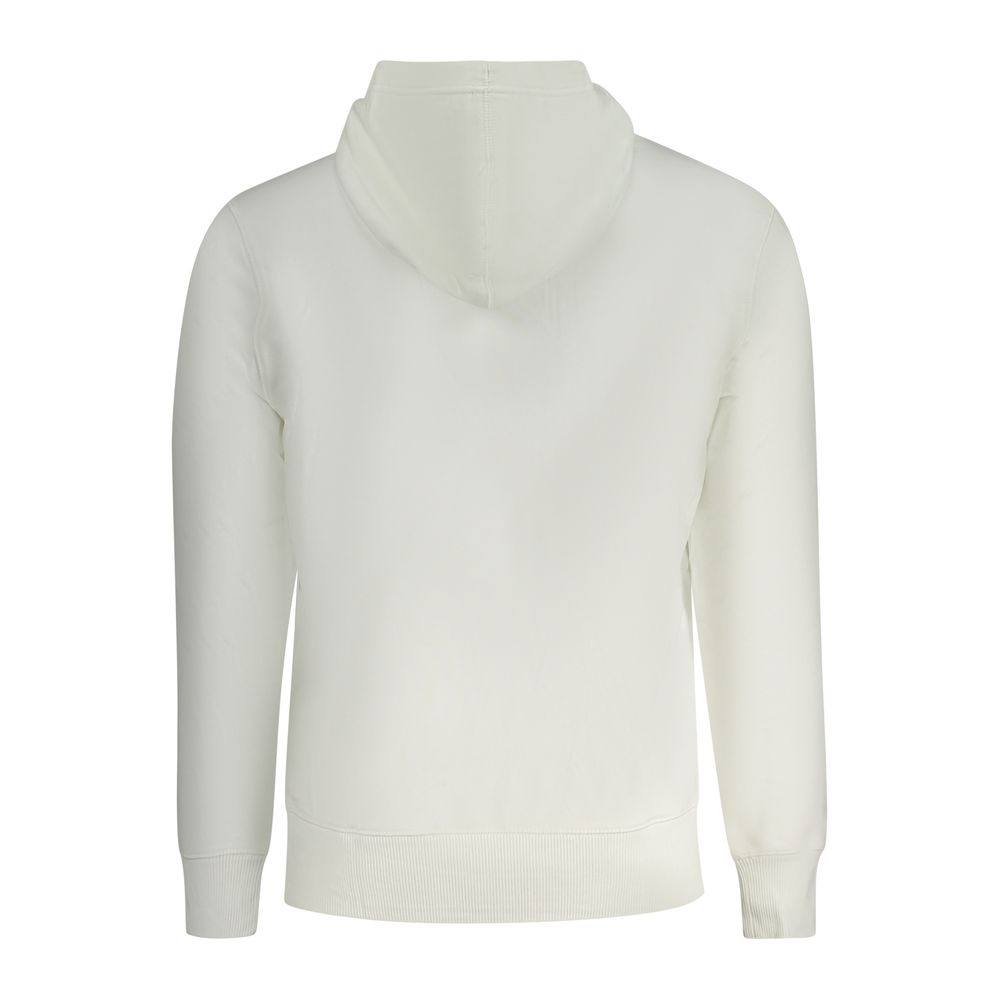 Calvin Klein White Cotton Men's Hooded Sweatshirt - Image 2