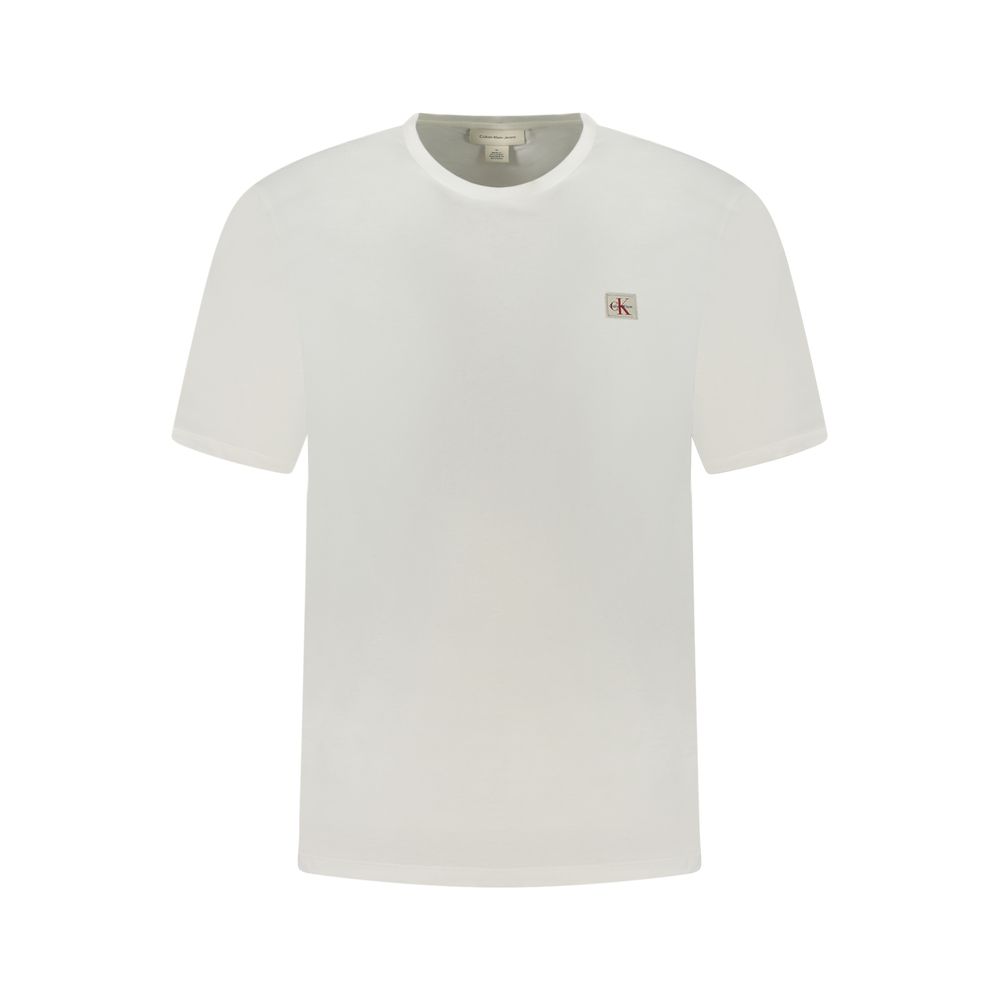 Calvin Klein White Cotton Men T-Shirt