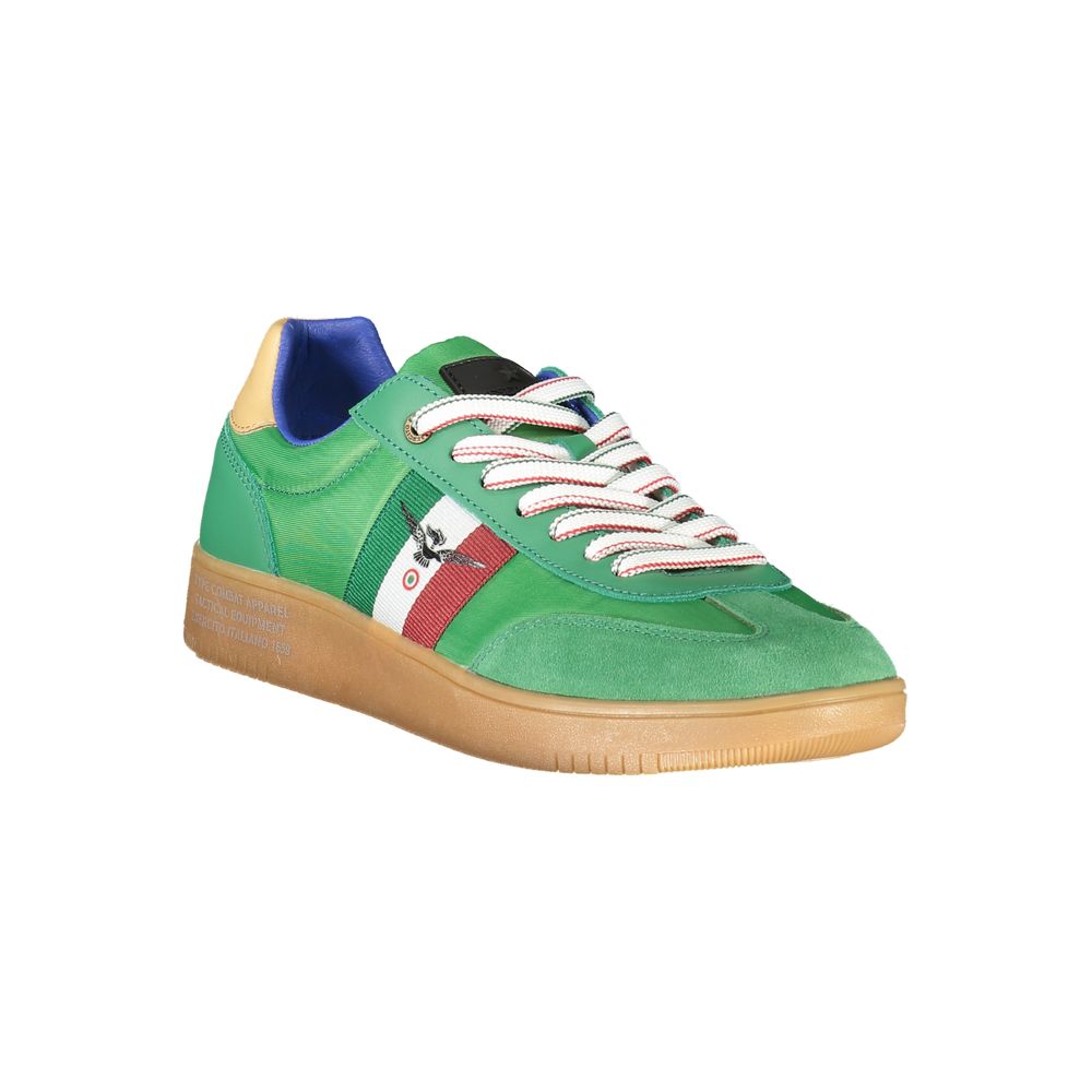 Esercito 1659 Green Leather Men Sneaker - Image 2