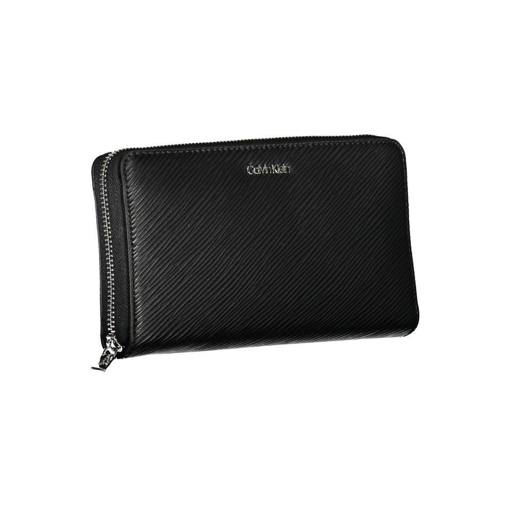 Calvin Klein Black Polyurethane Women Wallet - Image 3